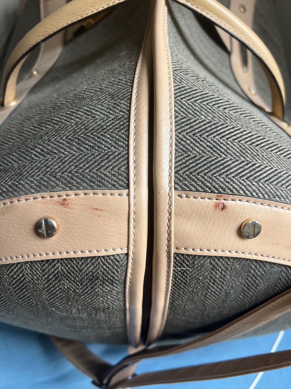 Samsonite Borse: Samsonite Vintage Weekend Reisetasche  Grau/Beige – Usato da Zürich venduto da jeroendy 9