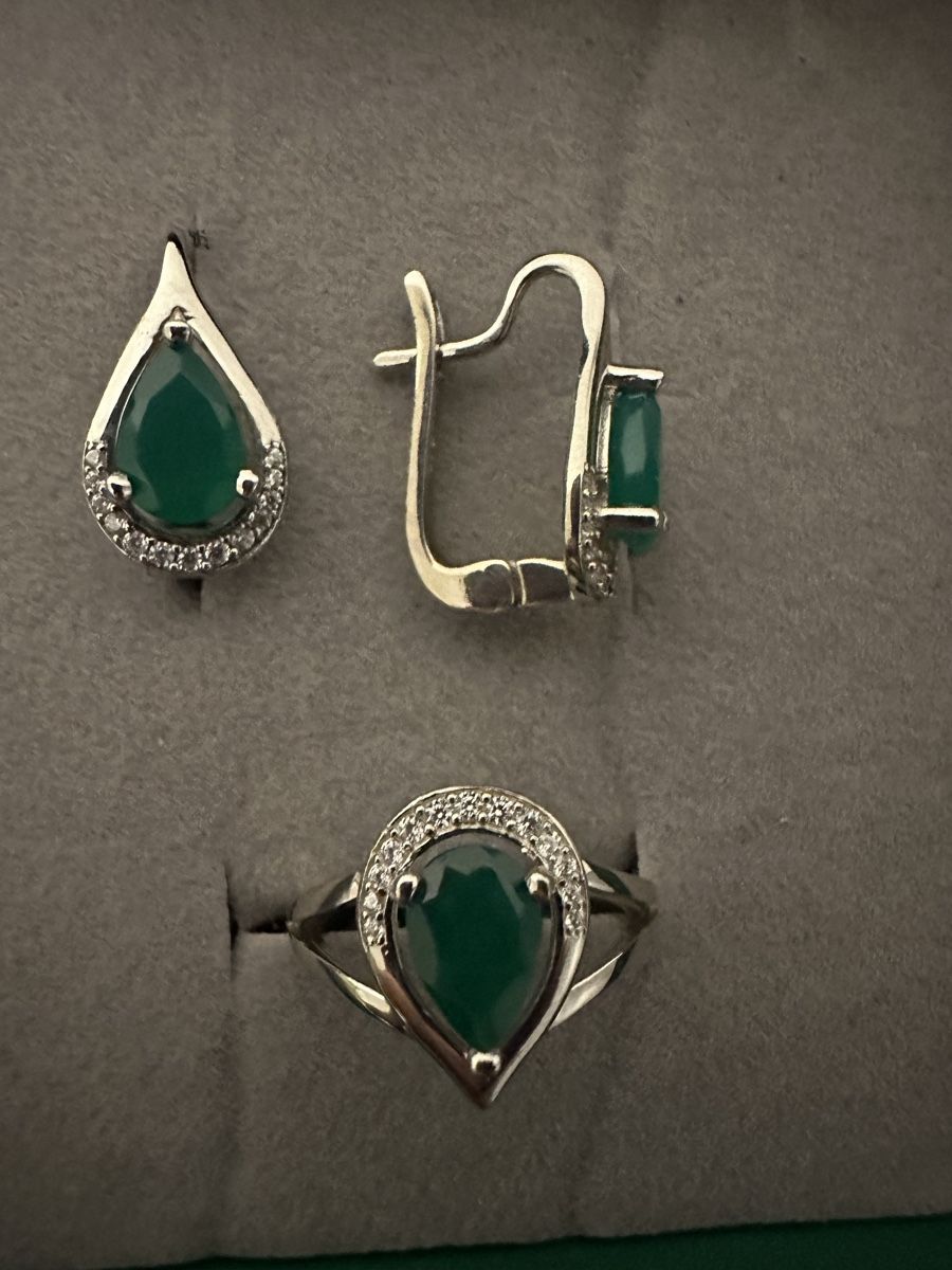 Sonstiger Schmuck: Sehr schöne Echt Silber 925 Set mit Echt Achat Stein – Neu und originalverpackt aus Zollikofen von Ushurma 4