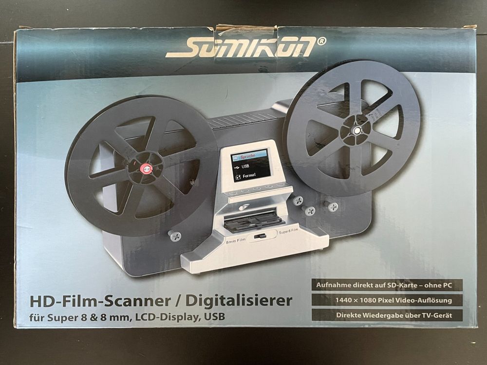 Scanner de pellicule pour films 8 mm et Super 8 - SOMIKON