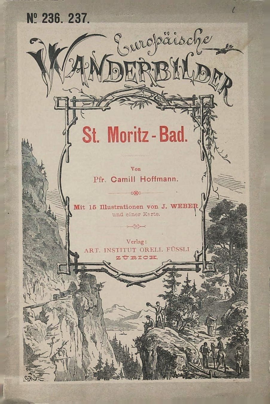 Libri: St. Moritz Bad  Wanderbild 1890 mit 15 Ansichten – Usato da Rafz venduto da Helvet32