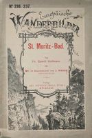 St. Moritz Bad  Wanderbild 1890 mit 15 Ansichten