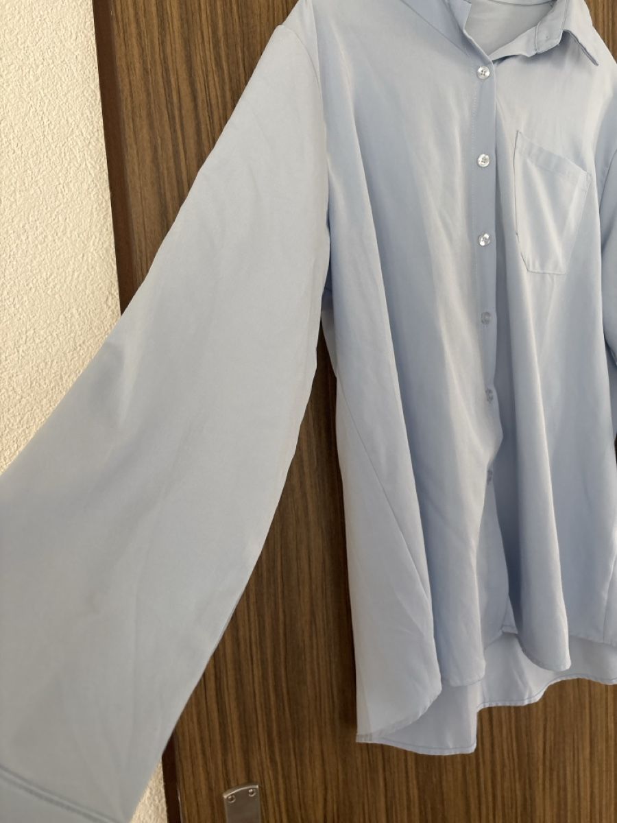 Shein Camicette: Hemd Shein hellblau Langarm Polyester Grösse M neuwertig – Nuovo (secondo la descrizione) da Mels venduto da scn_98jw 3