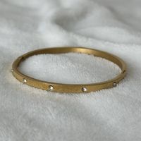 18KGP Goldene Zirkonia Armreif