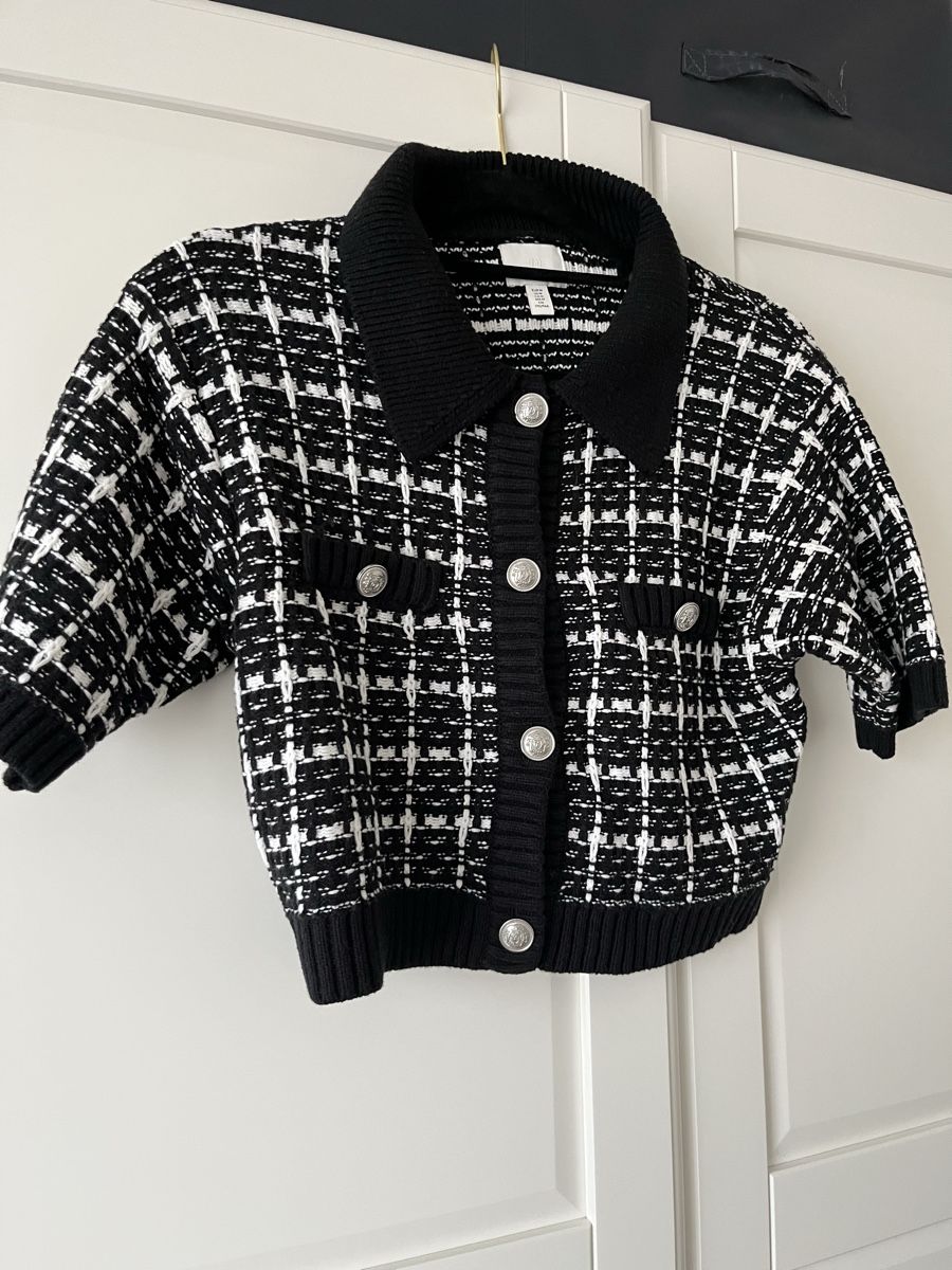 H&M Pulls & Sweat-shirts: Kurzärmeliger, eleganter Strickpullover – Neuf (Voir description) à Allschwil par eyl_bb8q 3