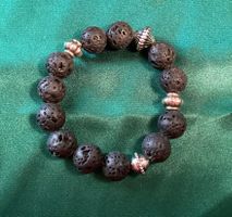 Lavastein - modernes Heilstein Edelstein Armband