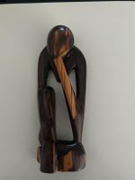 Statuette en bois africain, "le penseur"