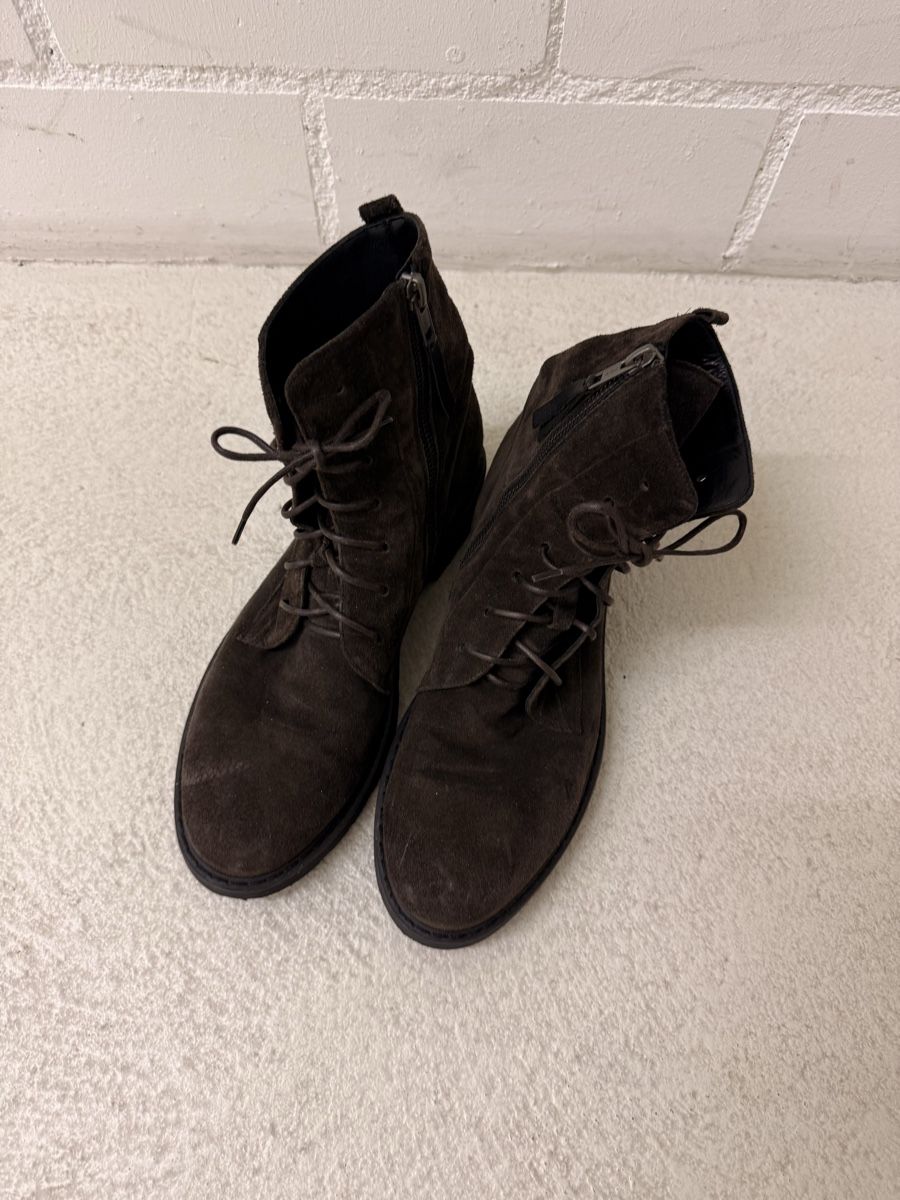 Damenschuhe: Wildleder Stiefeletten dunkelbraun Gr 40 – Gebraucht aus Allschwil von Frida015 5