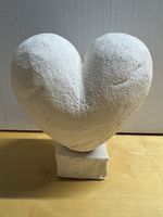 Herz Skulptur aus Stein, Deko ❤️ NEU Zustand