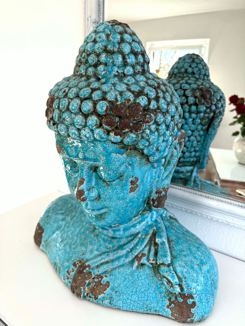 Statuette: TOP Deko Objekt - einzigartige Buddha Blau Vintage – Usato da Bern venduto da Miraitrading 2
