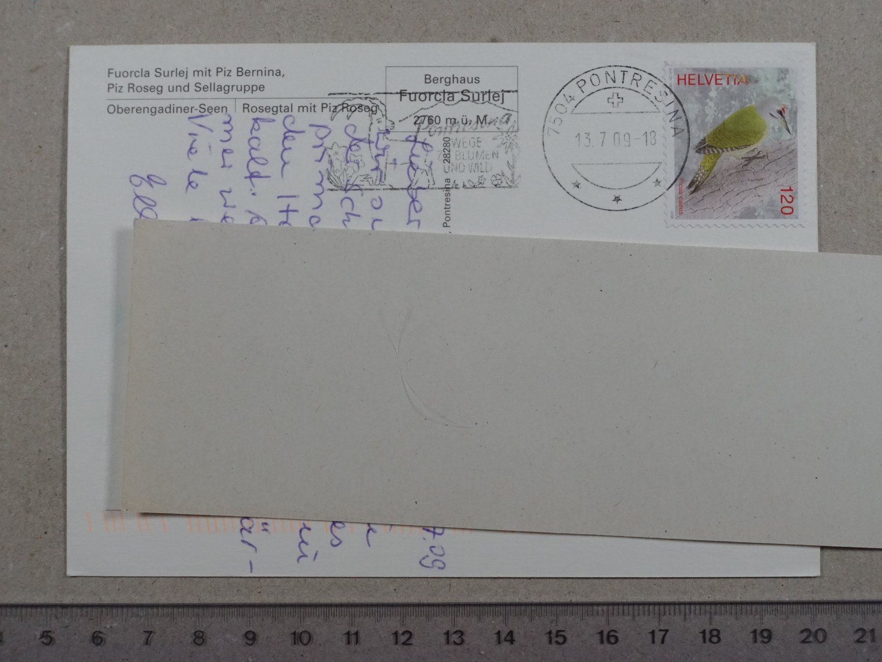 Cartoline postali: Fuorcla Surlej, 2009 – Usato da Lenzburg venduto da fh1 1