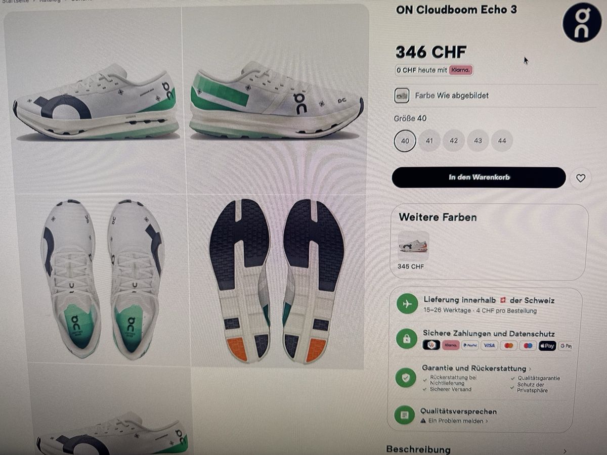 On Scarpe da uomo: ON Cloudboom Echo 3 – Nuovo e nell'imballaggio originale da Winterthur venduto da emr_8ztk 4
