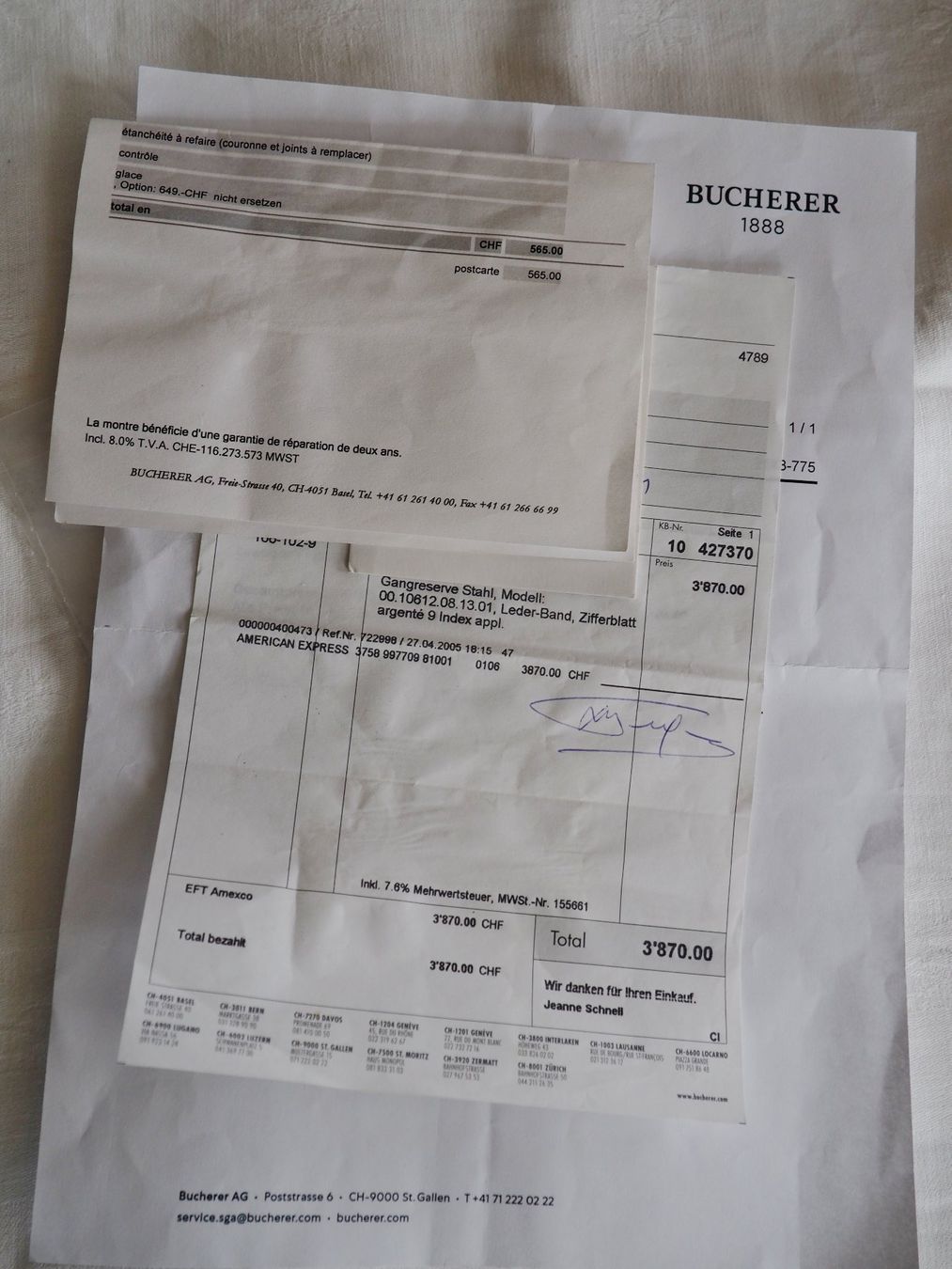 Bucherer Montres: Bucherer Patravi – D'occasion à Trimbach par Lasser1 6
