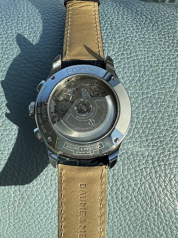 Baume & Mercier Orologi: Baume & Mercier Clifton 10240 Automatic Chronograph – Usato da Ostermundigen venduto da airpassport 1