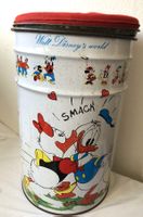 Vintage - Walt Disney - Mülleimer aus Blech - "Donald Duck"