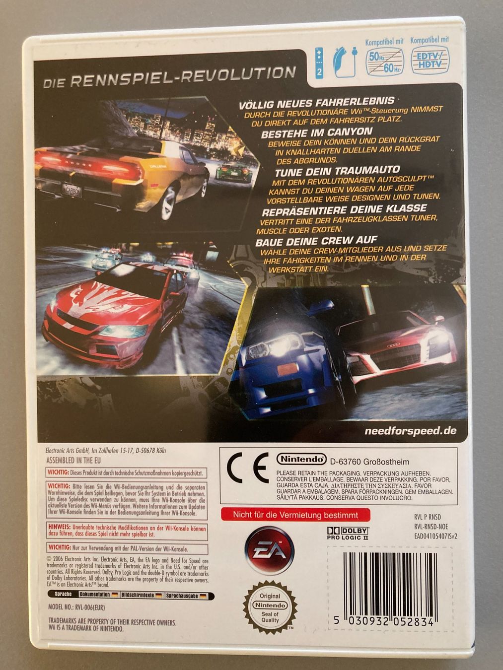 Nintendo Spiele: Need for Speed Carbon – Gebraucht aus Liebefeld von silberschweif 1