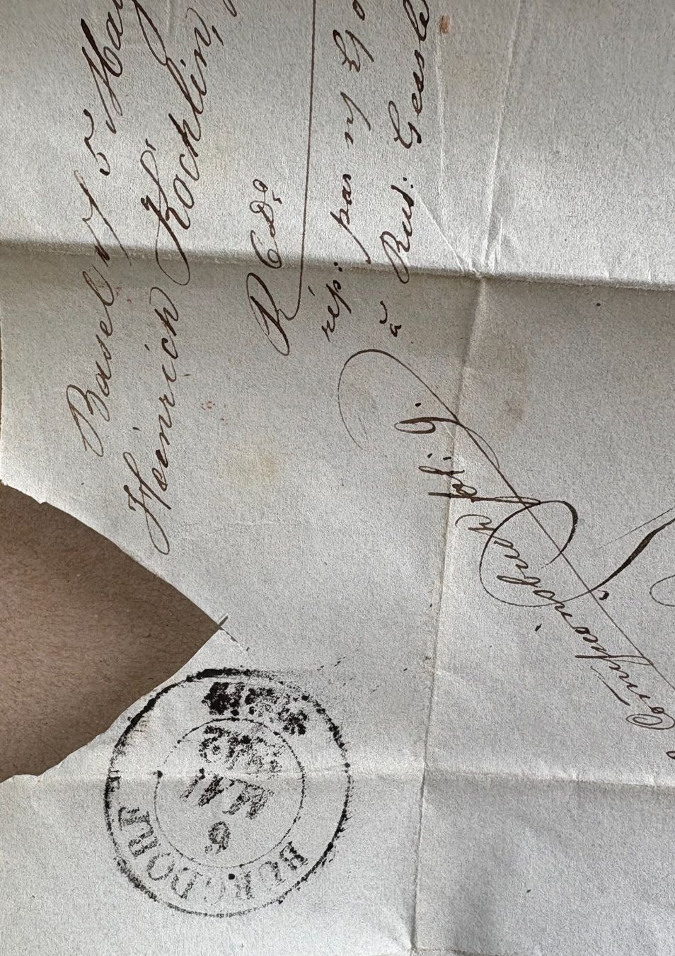 Documenti: HISTORISCHER BRIEF BASEL 1842 – Usato da Ostermundigen venduto da wini63 1