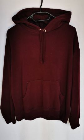 violetter / weinrot / bordeaux Hoodie Kapuzenpullover Gr. M