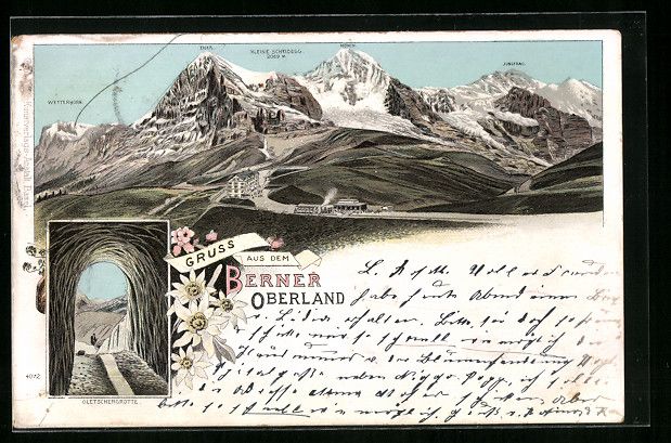 Cartes postales: Litho Bern, Berner Oberland, Berghotel u – D'occasion à Berlin par bartko-reher