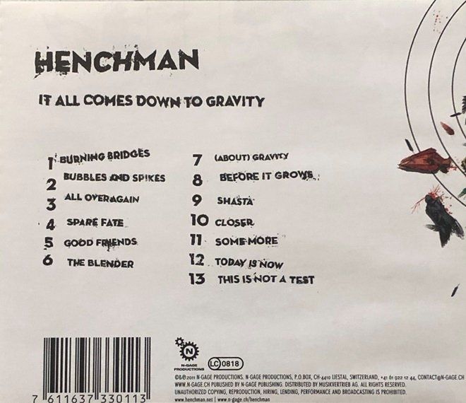 CD: Henchman - It all comes down to gravity – Usato da Grüningen venduto da azulverde 1
