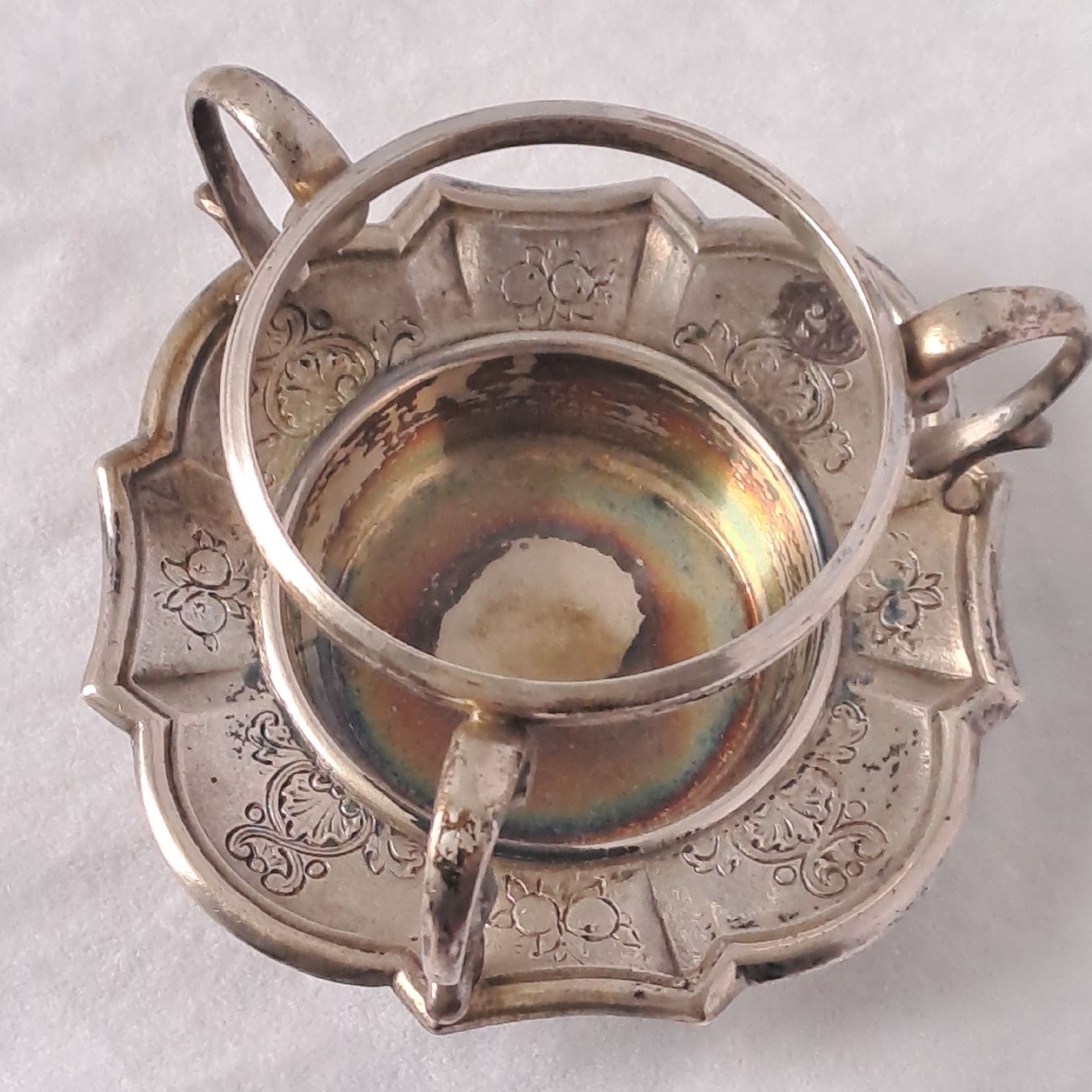 Teiere: Antik 800 Silber Teesieb mit Abtropfschale  – Usato da Adliswil venduto da globill 3
