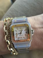 Cartier Santos Bicolor Uhr, Medium