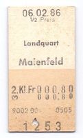 Billette Landquart - Maienfeld 1986