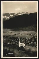 Unter-Aegeri, Ortsansicht mit Kirche vom
