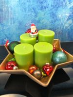 Weihnachtsdeko Duftkerzen Türdeko Stern Schale Kerzendeko