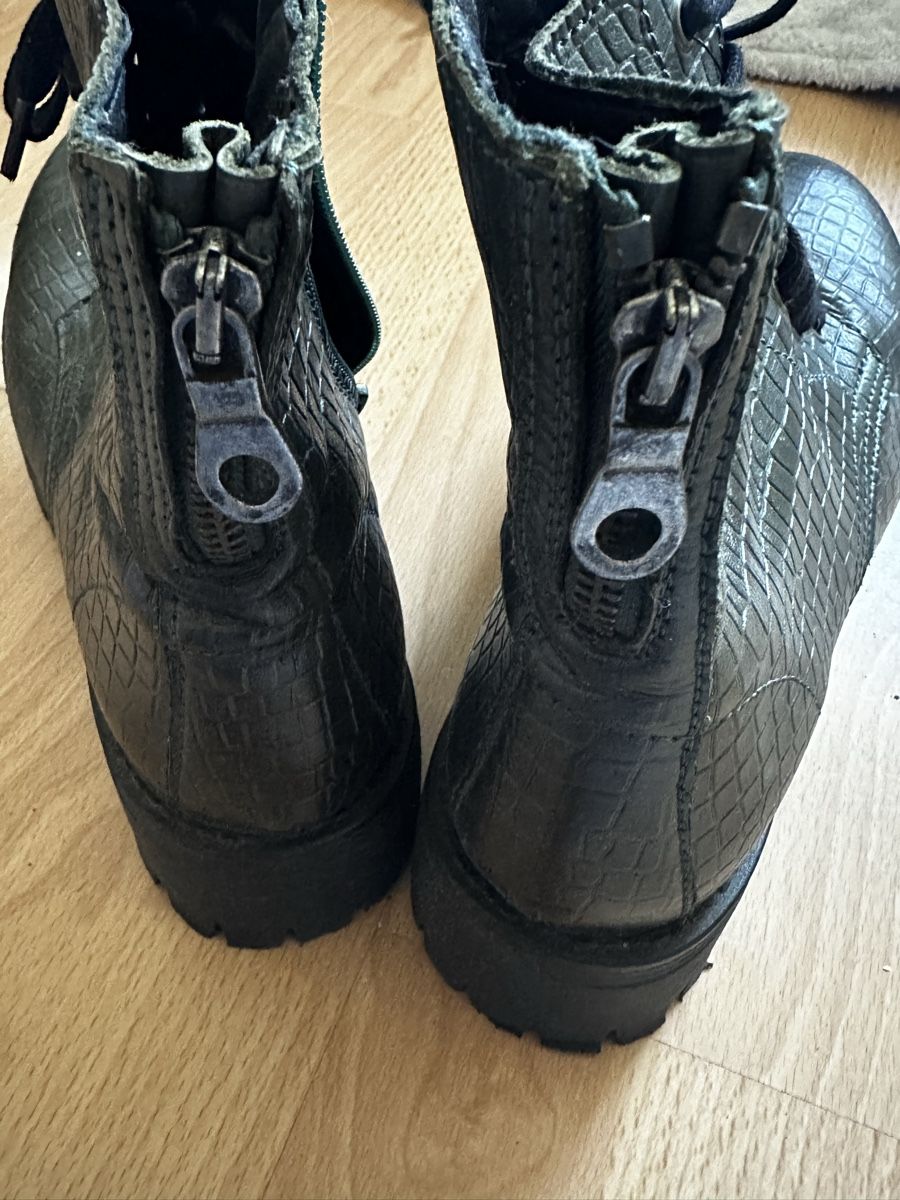 Scarpe da donna: Bottes Varese vert Aspect Croco, Taille 41 – Usato da Lausanne venduto da sam_hp5y 4
