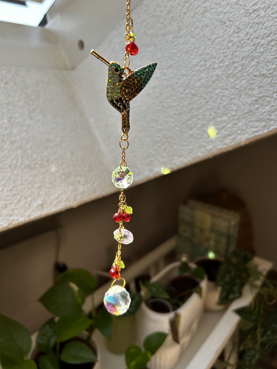 Alle Dekorationen: Suncatcher Kolibri mit Kristallen / Fensterdeko – Gebraucht aus Obfelden von JackyRot 2