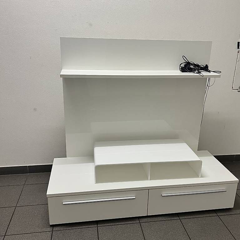 Mobili TV: Mobile TV bianco moderno con cassetti e ripiani – Usato da Minusio venduto da son_mrf5 1