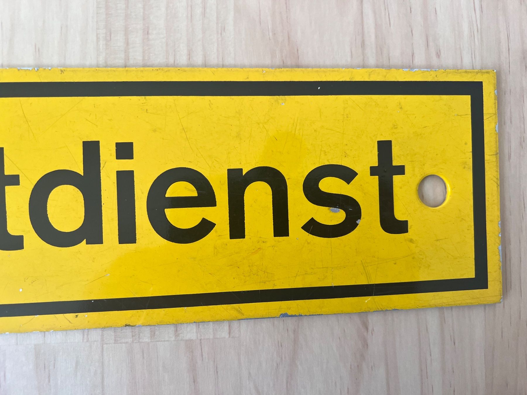 Schilder: Aluschild Forstdienst – Gebraucht aus Münchenbuchsee von Volver64 2