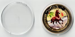 Pferd_Medaille 1_Gedenkmedaille in Schutzkapsel