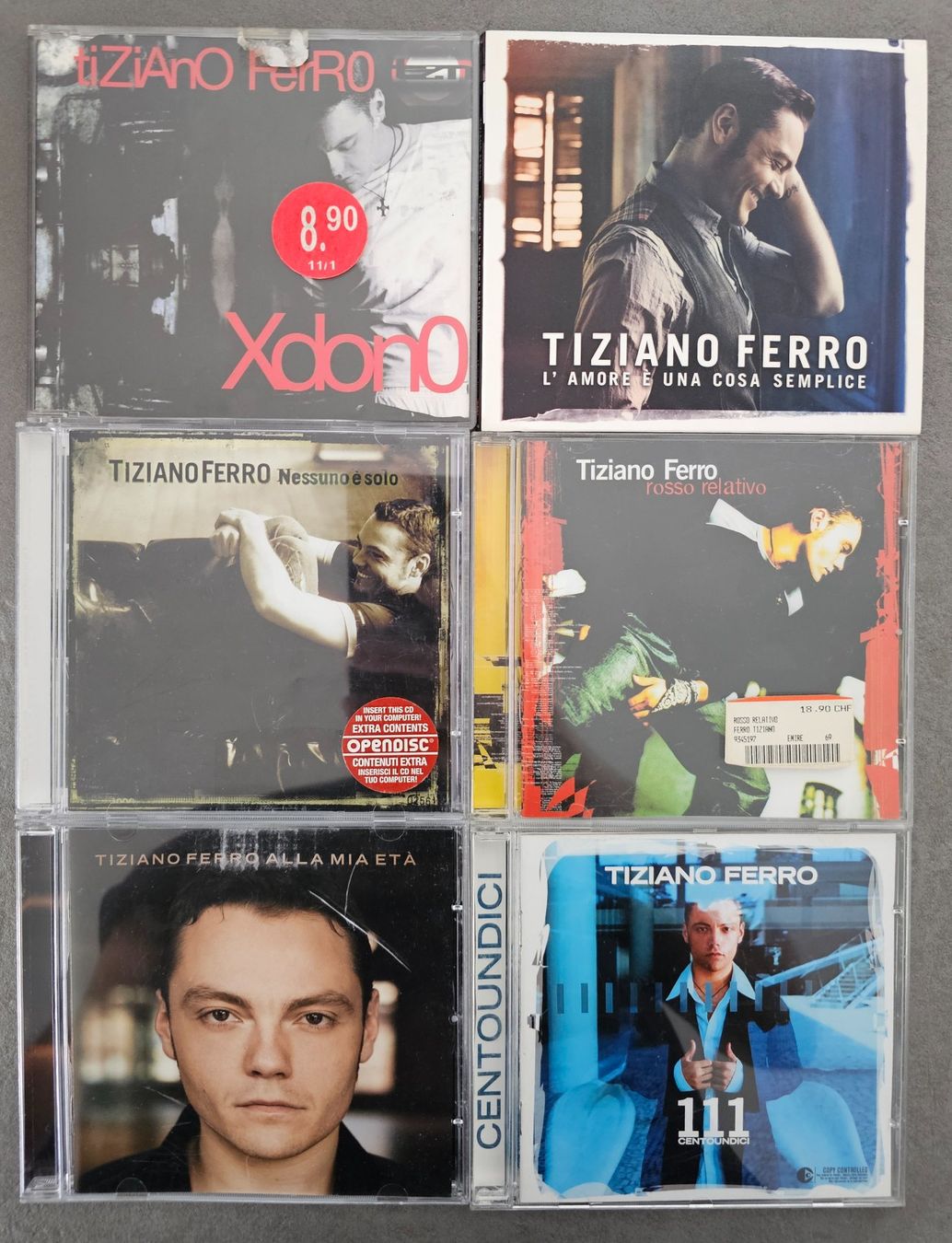 CD: Tiziano Ferro CD's – Usato da Unterkulm venduto da Chaplyn2018