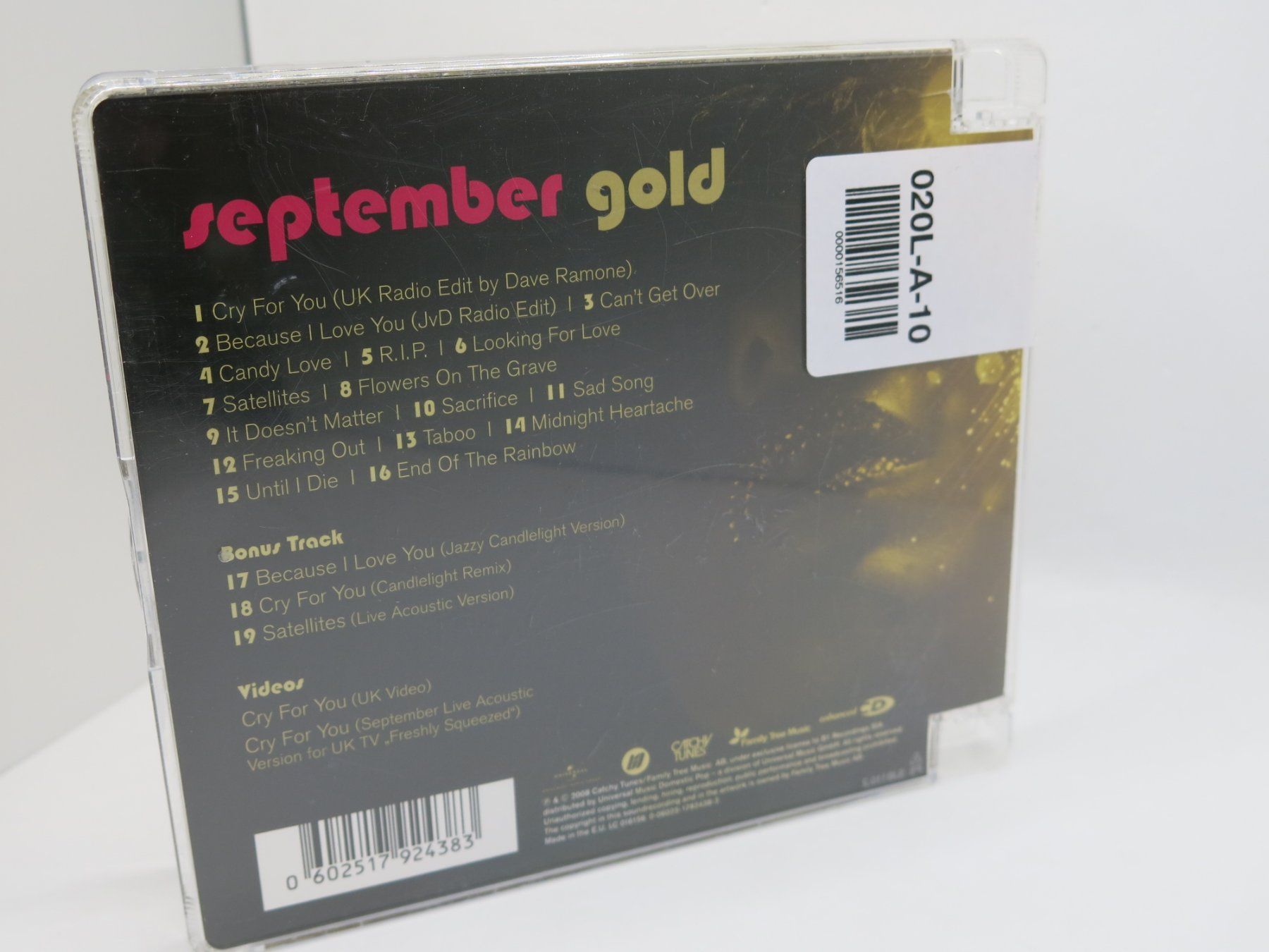 CD: CD September ‎– Gold – Usato da Ernetschwil venduto da luisvonerni 2