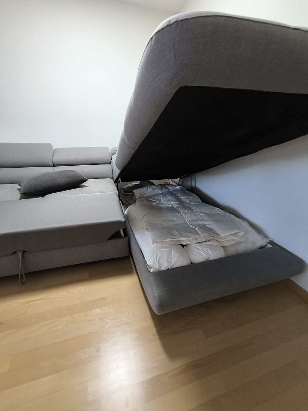 Divani: Ecksofa grau mit Bettfunktion und Stauraum – Usato da Neuendorf venduto da No96Am 5