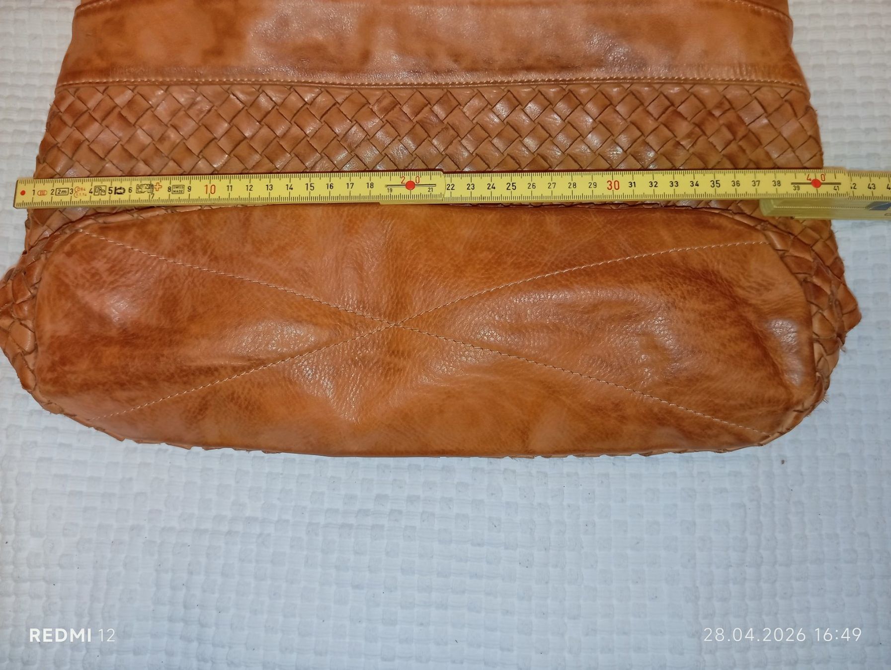 Borse da donna: Vintagestile Lederumhängetasche cognac – Usato da Ennetbaden venduto da abrso 4