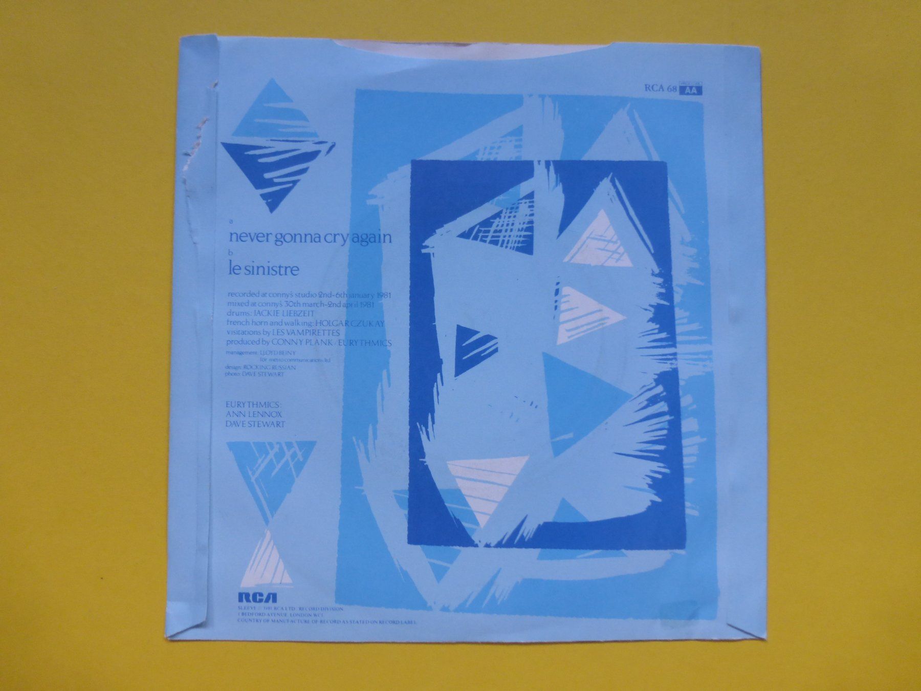 Dischi in vinile: Eurythmics – Never Gonna Cry Again – Usato da Zürich venduto da Swiss57 1