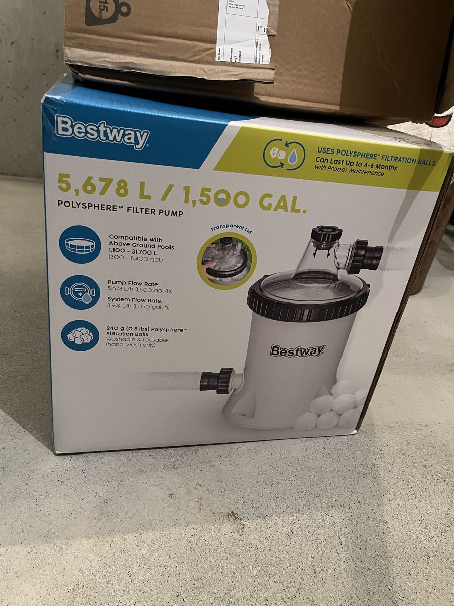 Bestway Accessori per Piscine: Bestway 5678 L Filterpumpe – Usato da Kriens venduto da palmenstrand01 2