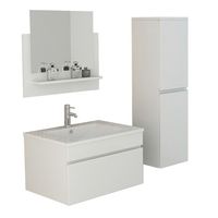 Badset Lavabo Badmöbel Set GASTEIN weiss
