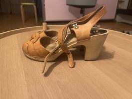 Hasbeens Schweden Clogs Holz Sandalen Gr. 40 Sommer Top!