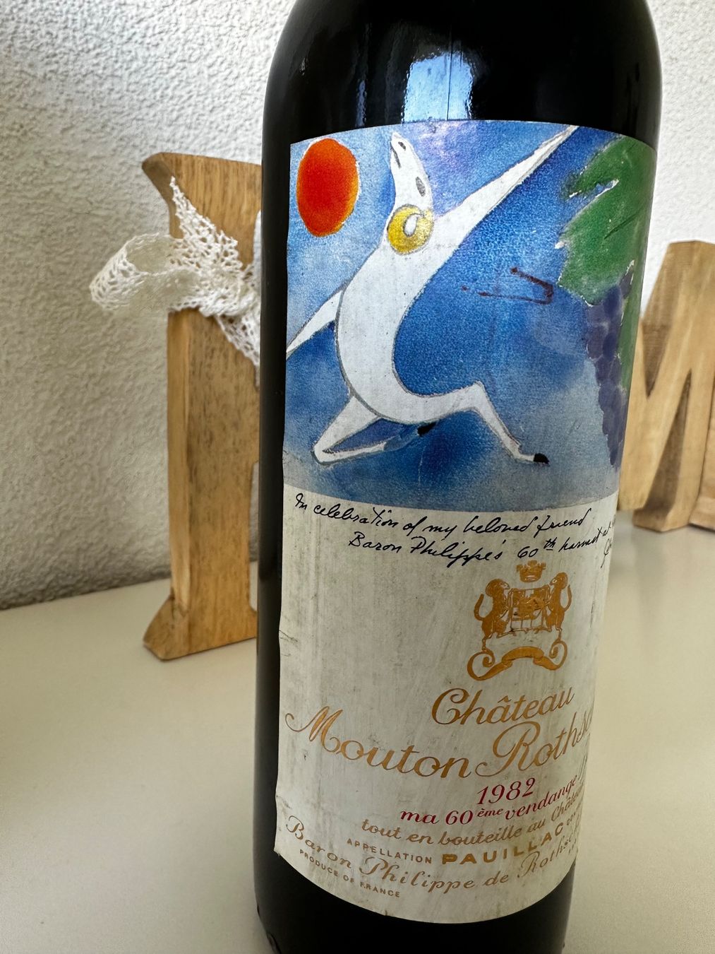 Mouton Rothschild Vino: Château Mouton Rothschild 1982 – Nuovo (secondo la descrizione) da Yens venduto da Rilou80 2