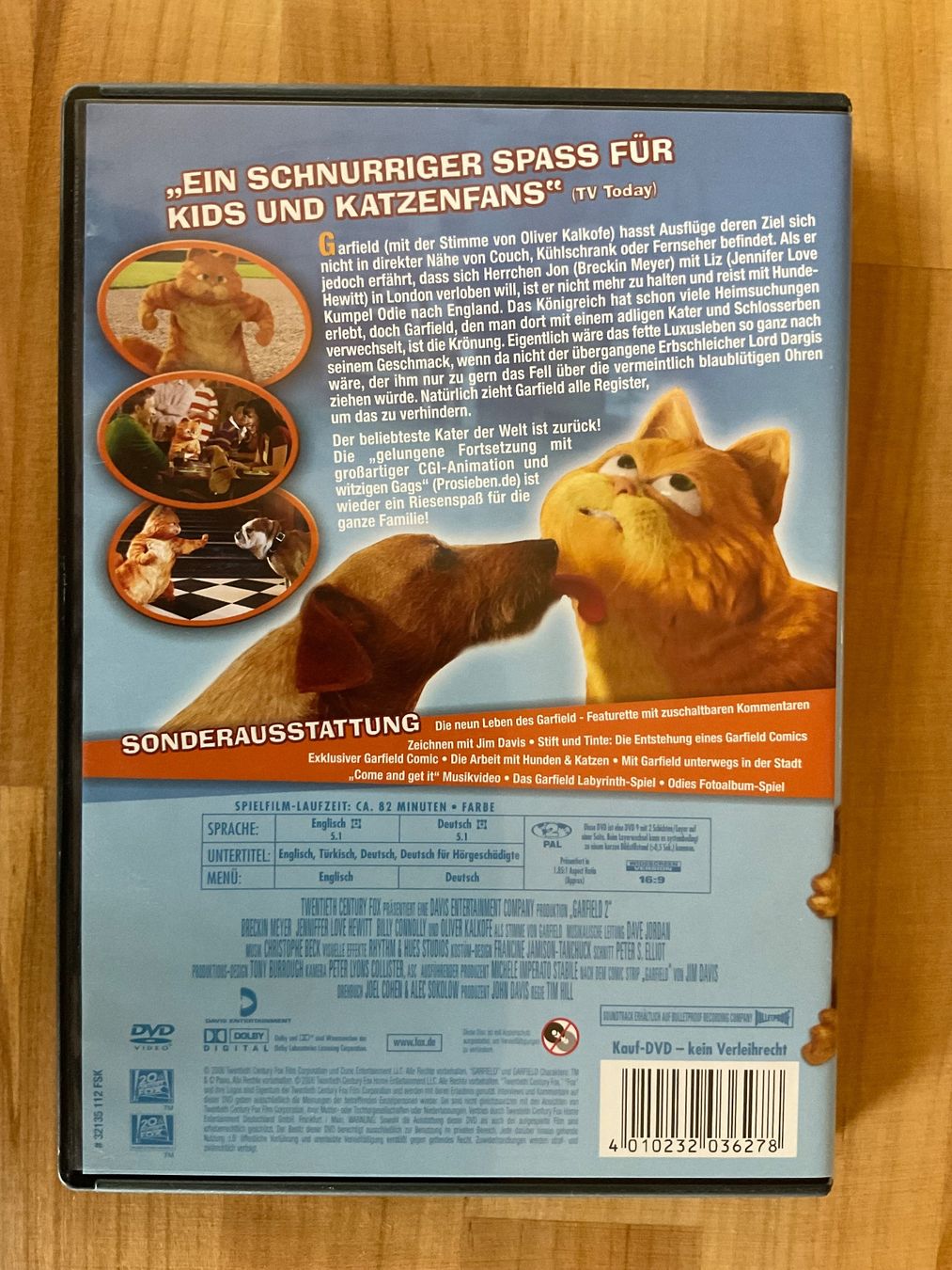 Tutti i DVDs: DVD Garfield 2 – Usato da Rümlang venduto da Sambas19 1