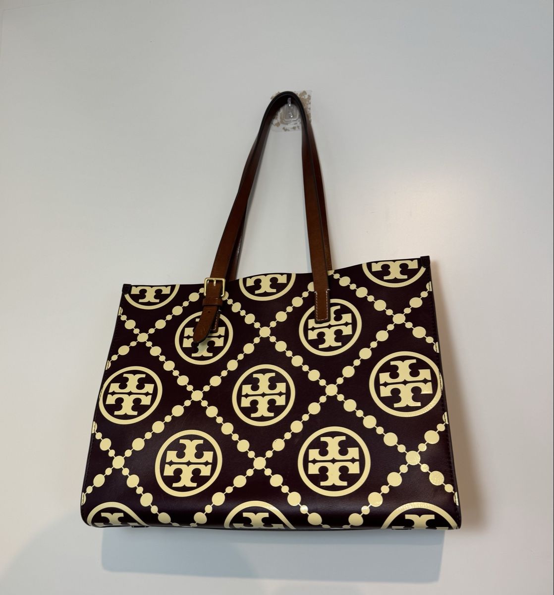 Tory Burch Borse da donna: Tory Burch T Monogram Contrast Tote Bag – Usato da Hurden venduto da rac_wyf8 1