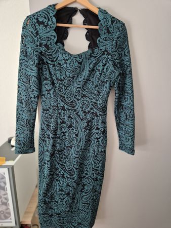 Kleid Yesica, Grösse 36 türkis Paisley Spitzenkleid