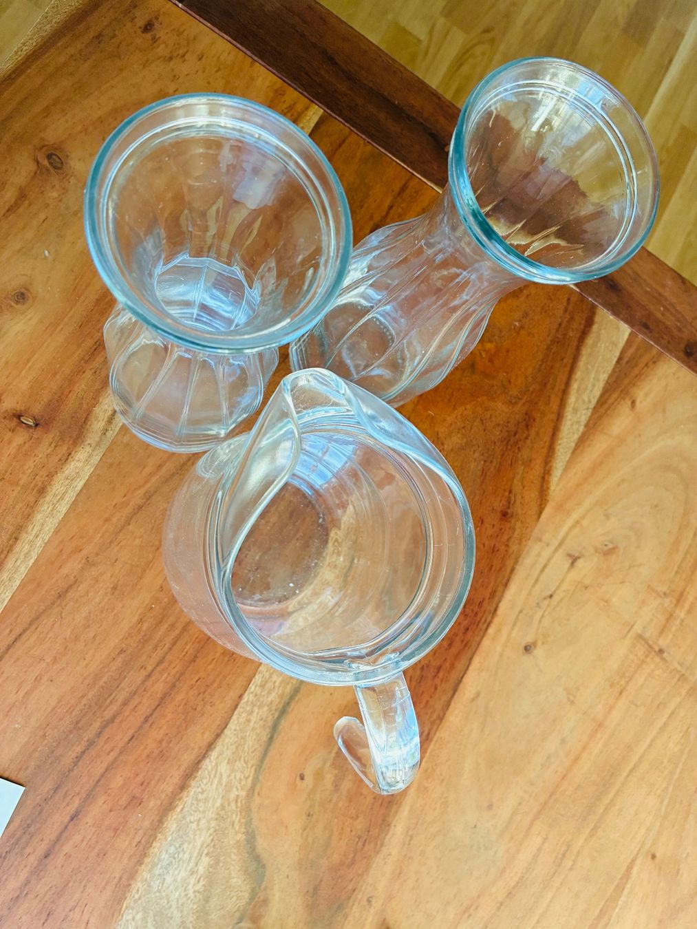 Carafes: 3 Glas Kruge Glaskaraffe – D'occasion à Killwangen par Fefy 2