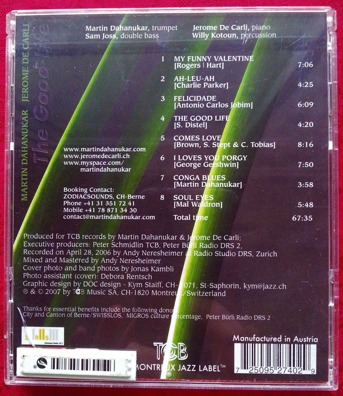CD: CD MARTIN DAHANUKAR - The Good Life, 2007 – Usato da Oberriet SG venduto da Manick 1