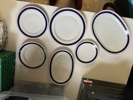 Bareuther Bavaria Cobalt Geschirr Set, 38 teilig
