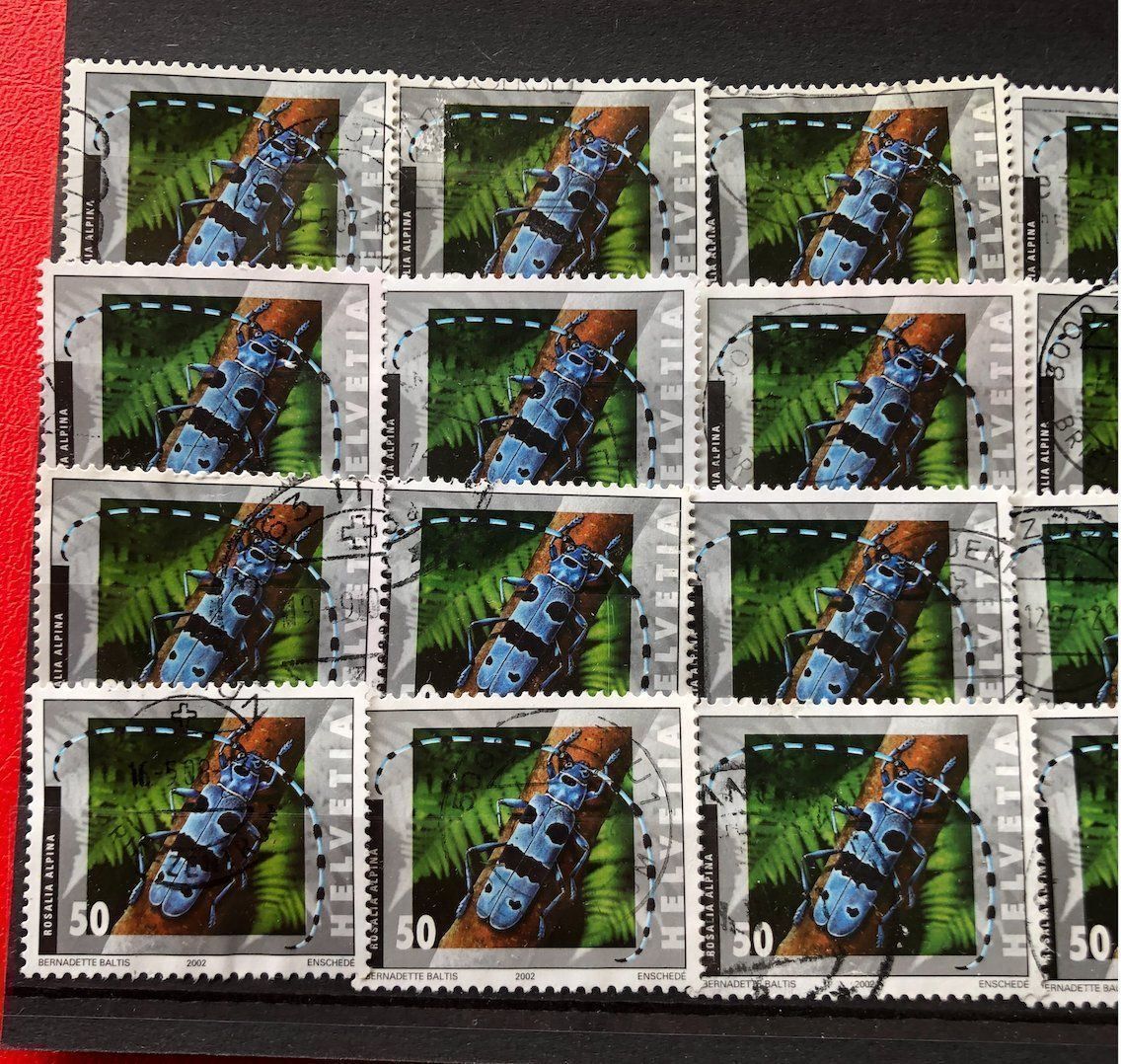 Tutti i francobolli: Nr.1063 mit Stempel 20 Stück – Usato da Aarau venduto da Billa007 1