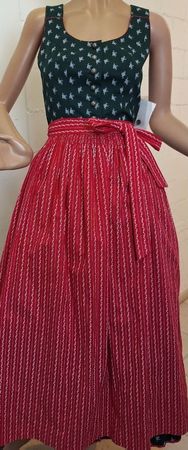 ISOLA Austria Trachtenkleid Dirndl grün/rot Gr. 34